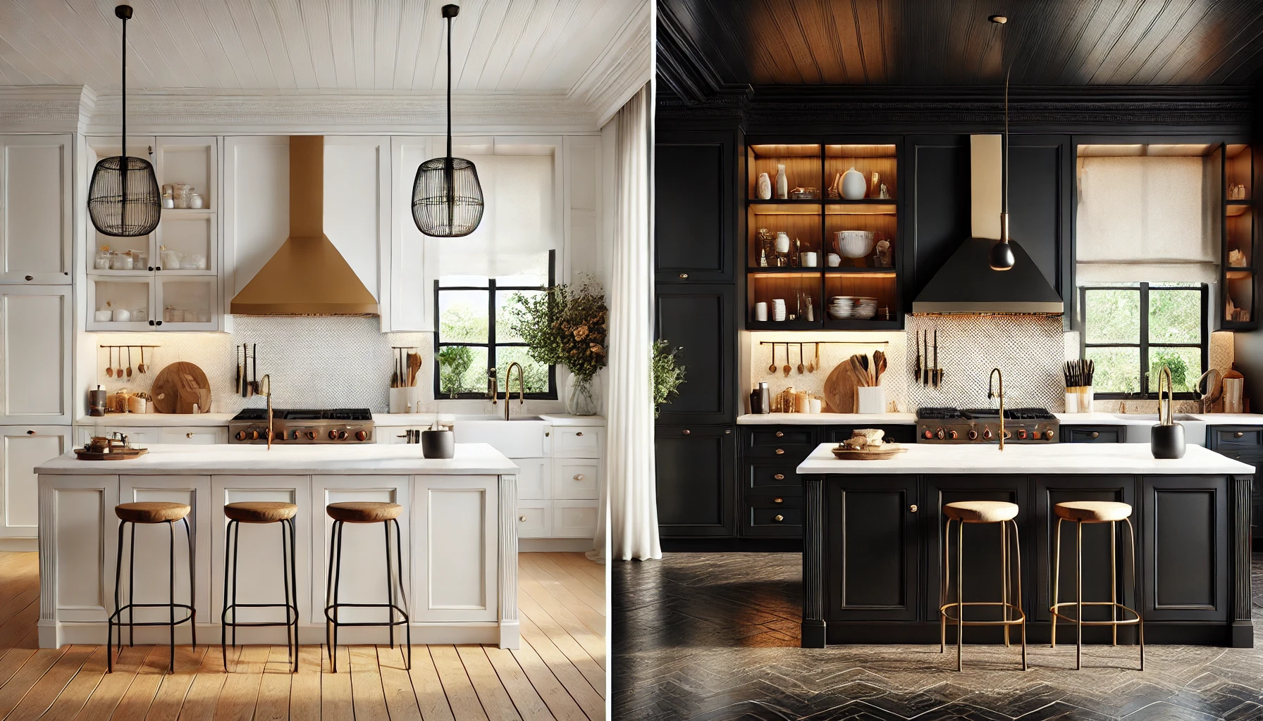 White vs. Black Kitchen Cabinets: Choosing the Perfect Palette for Your Culinary Space