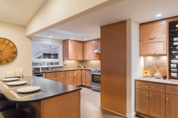 J&K Contemporary S2 Almond Cabinet B - Tivoli Kitchen and Bathroom Design