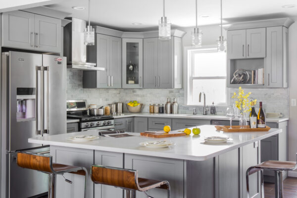 J&K Contemporary S5 Castle Grey Cabinet A 1 - Tivoli Kitchen and Bathroom Design