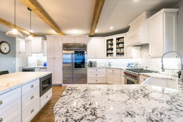 J&K Contemporary S8 White Cabinet E 1 - Tivoli Kitchen and Bathroom Design