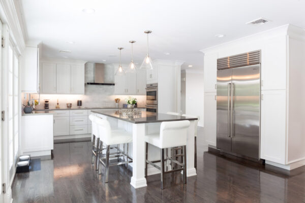 J&K Contemporary S8 White Cabinets A 1 - Tivoli Kitchen and Bathroom Design