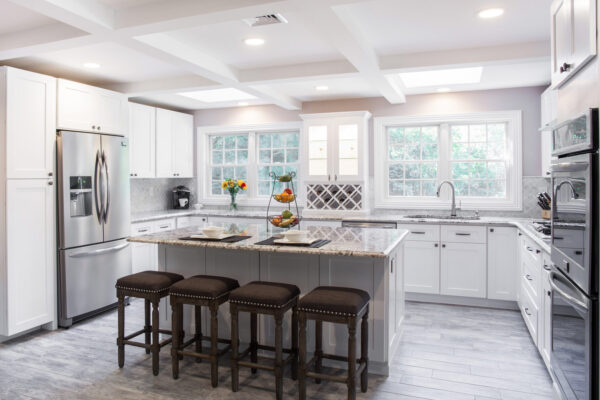 J&K Contemporary S8 White Cabinets B 1 - Tivoli Kitchen and Bathroom Design