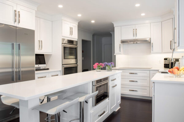 J&K Contemporary S8 White Cabinets C 1 - Tivoli Kitchen and Bathroom Design