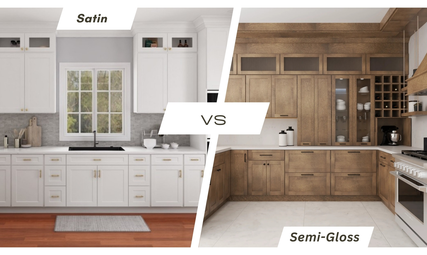 Satin vs Semi-Gloss Cabinets