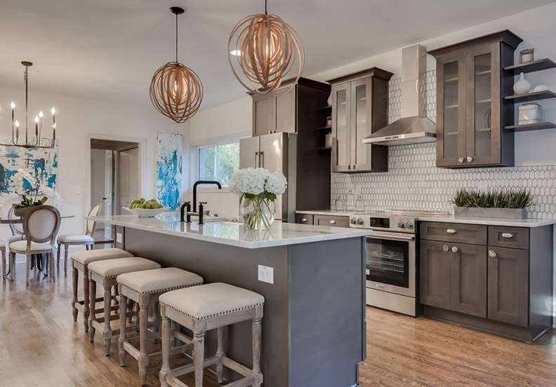 Gray Cabinets With Stainless Steel Appliances