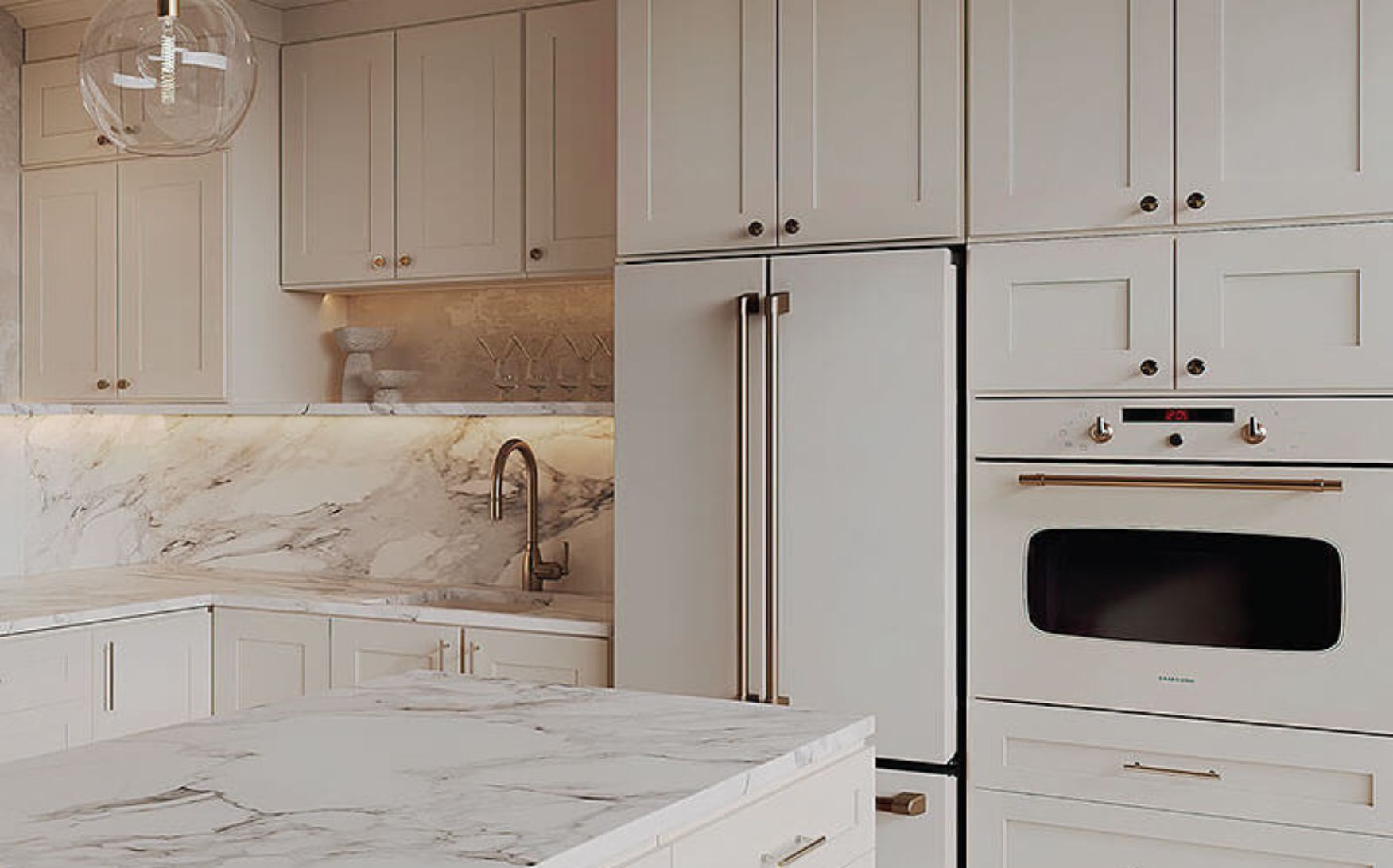 Champagne Maple Shaker Cabinet