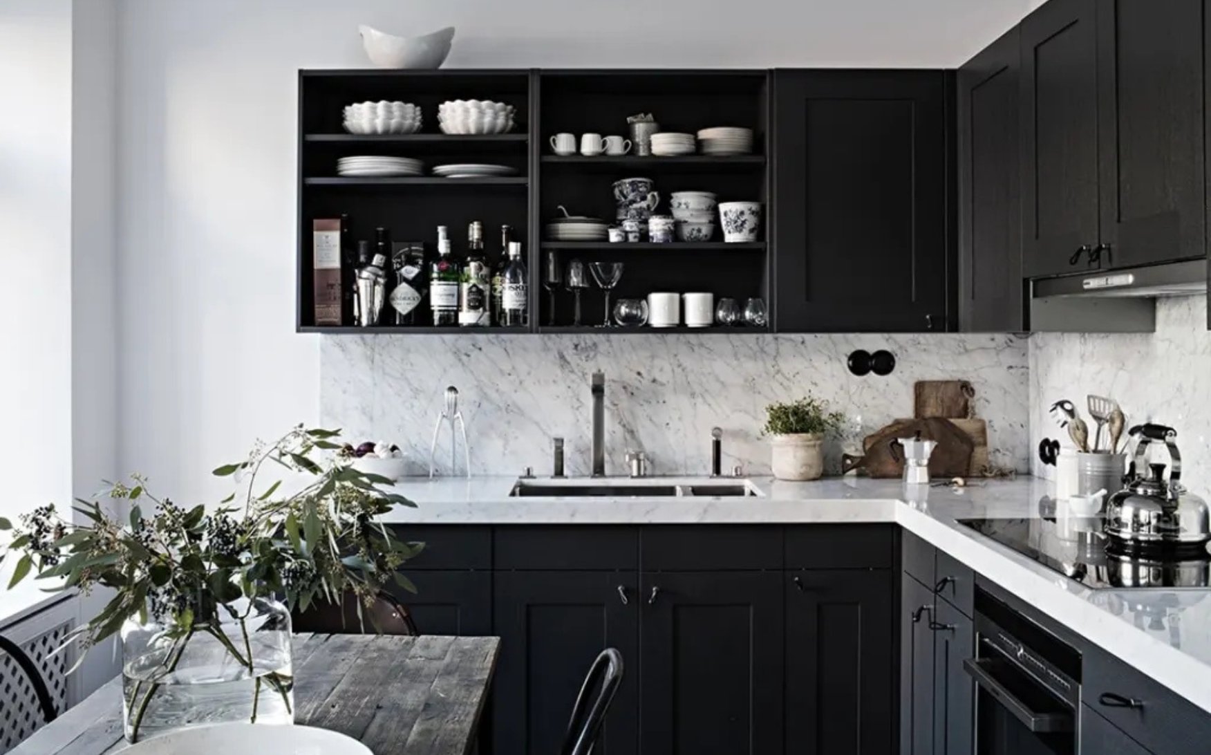 Best Countertops for Black Kitchen Cabinets