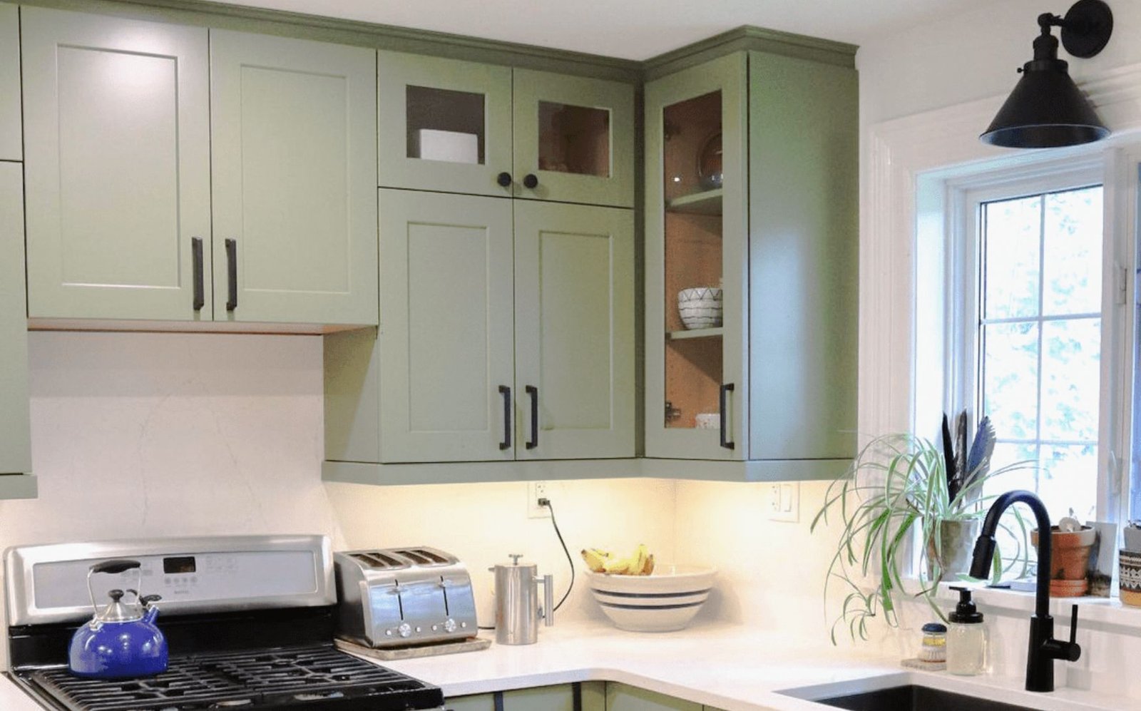 Olive Green Kitchen Cabinets