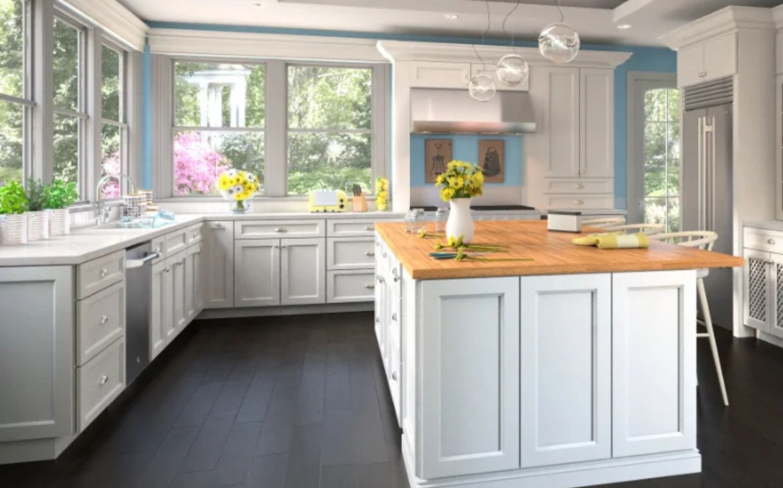 Town Collection Uptown White Full Overlay Cabinets