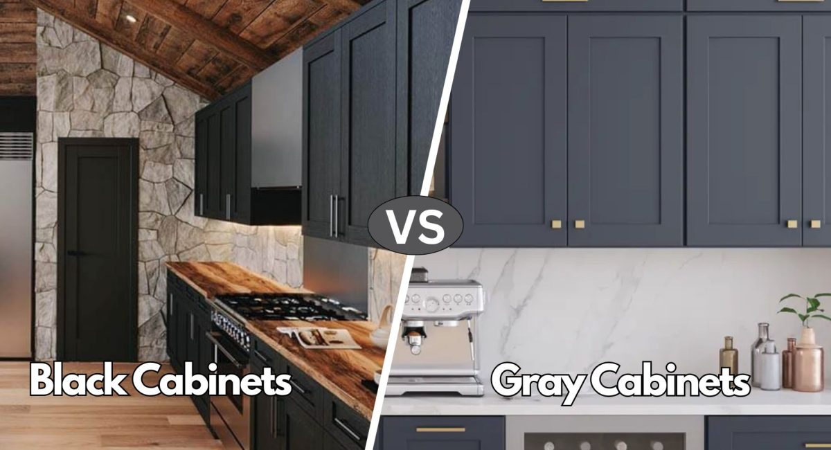 Black vs Gray Kitchen Cabinets